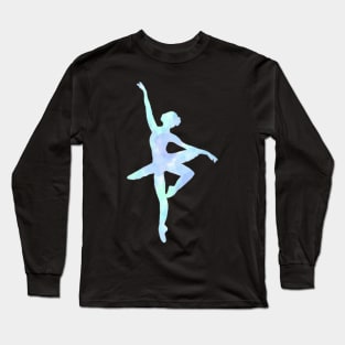 Blue/Green Ballerina Long Sleeve T-Shirt